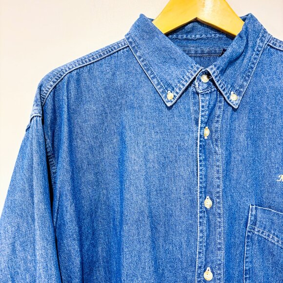 BLUE GENERATION | Minnesota denim shirt  | Classic casual denim | Men's XL * - Picture 2 of 8